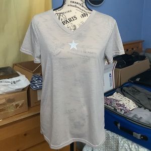 FREE W/ $10+ Purchase: Wish V-Neck Cotton T-Shirt (Never Worn)